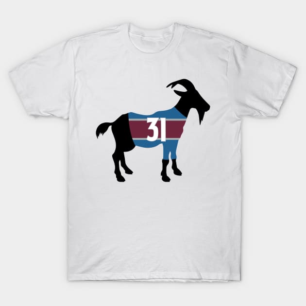 Philipp Grubauer GOAT T-Shirt by cwijeta